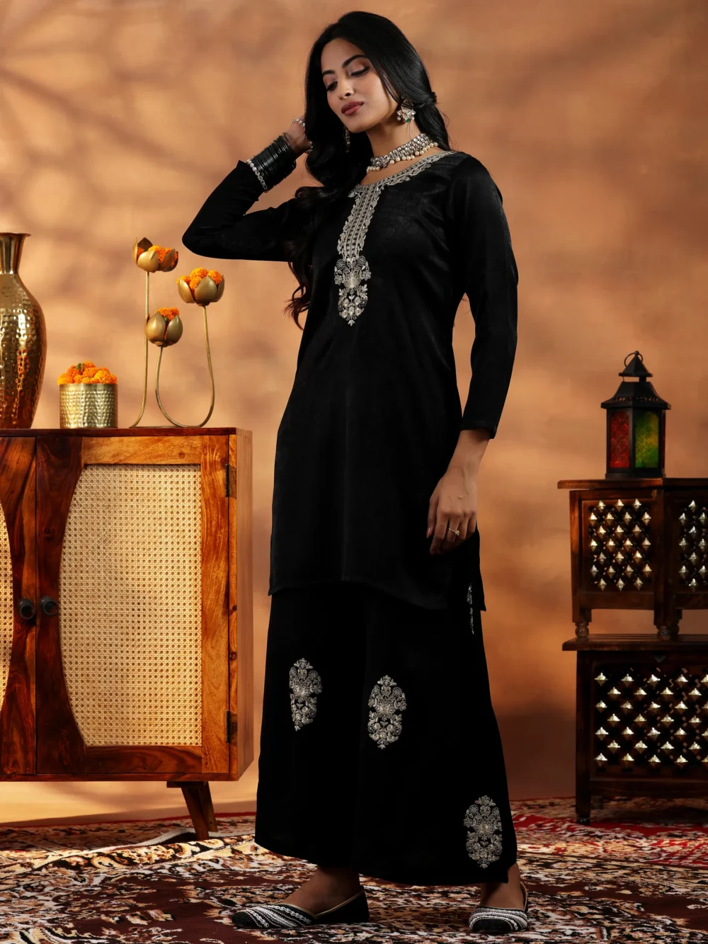 Antique Black Designer Suit - Image 2