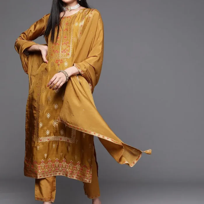 Mustard Antique Designer Suit