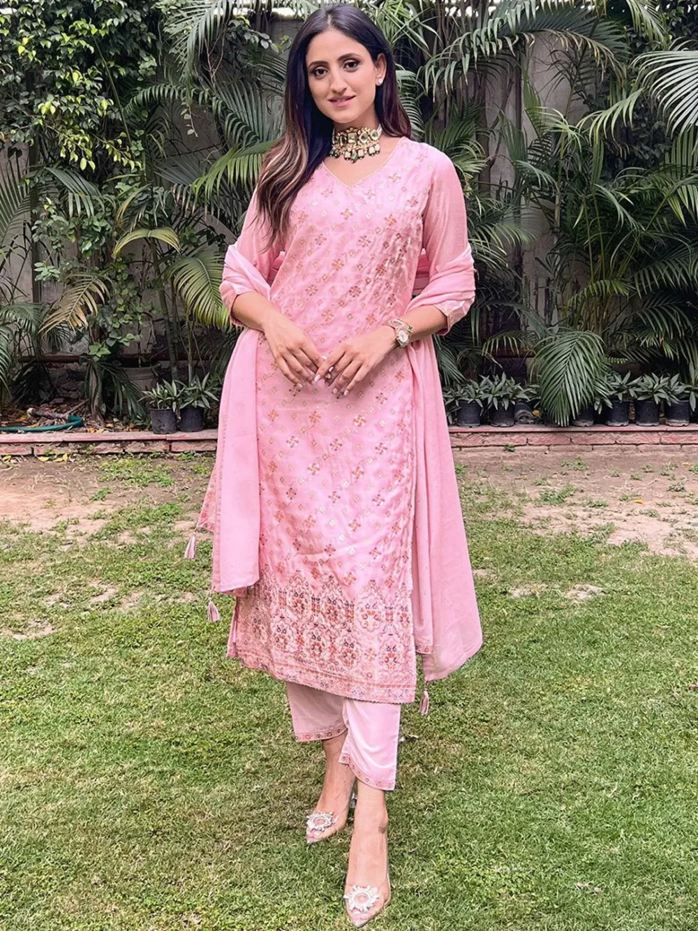 Pink Designer Suit
