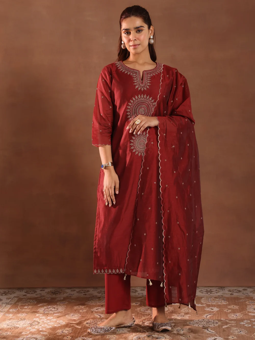 Red Embroidery Suit - Image 2
