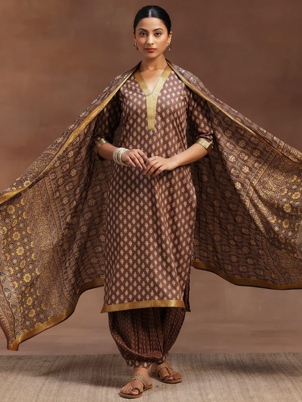 Designer Brown Suit