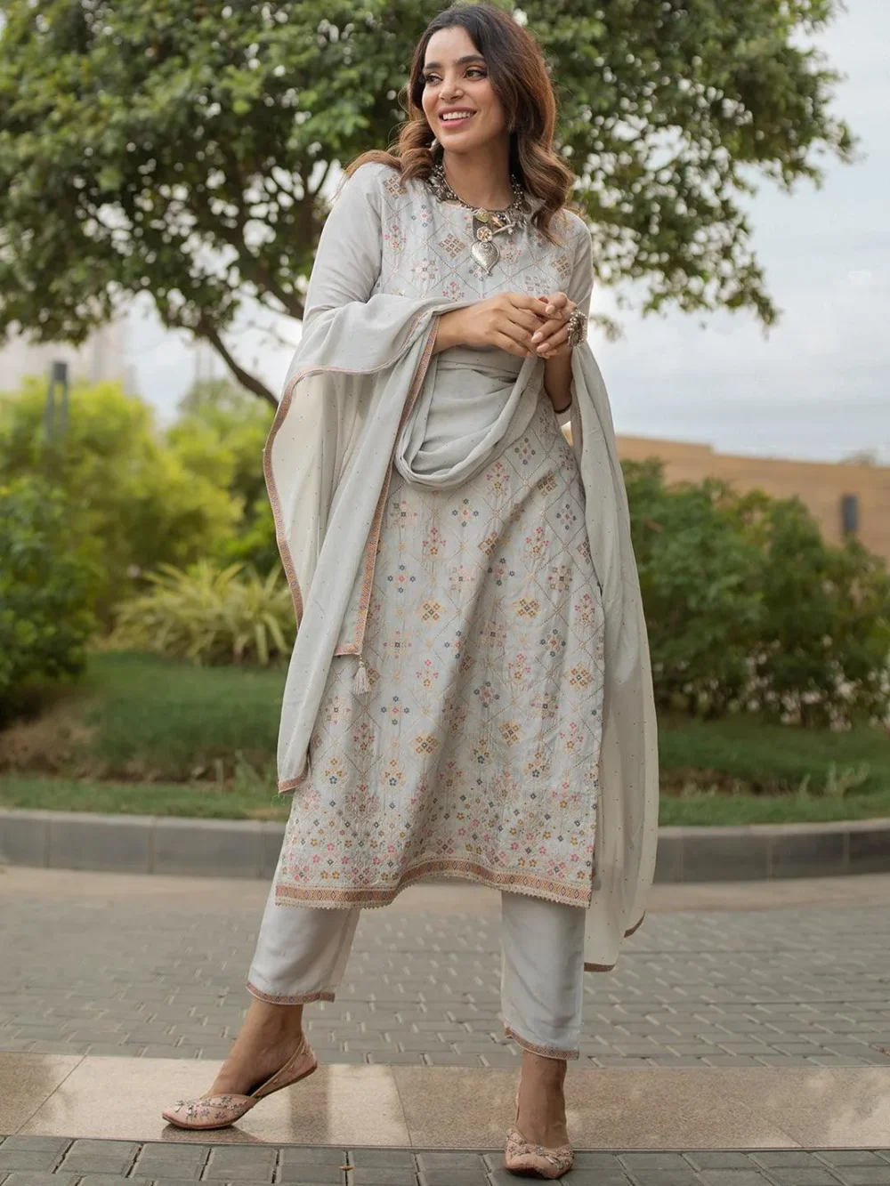 White Womens Designed Suit
