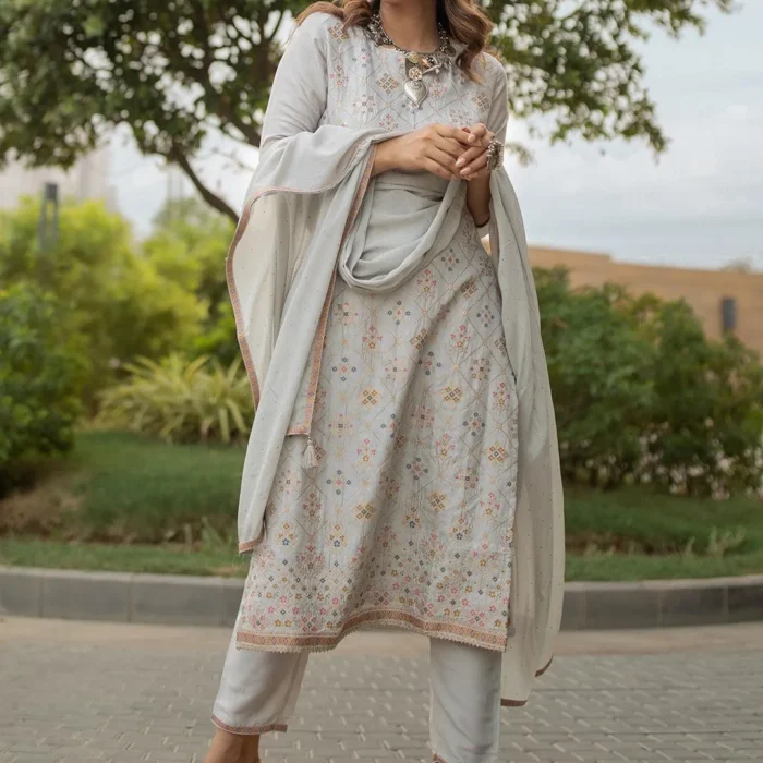 White Womens Designed Suit