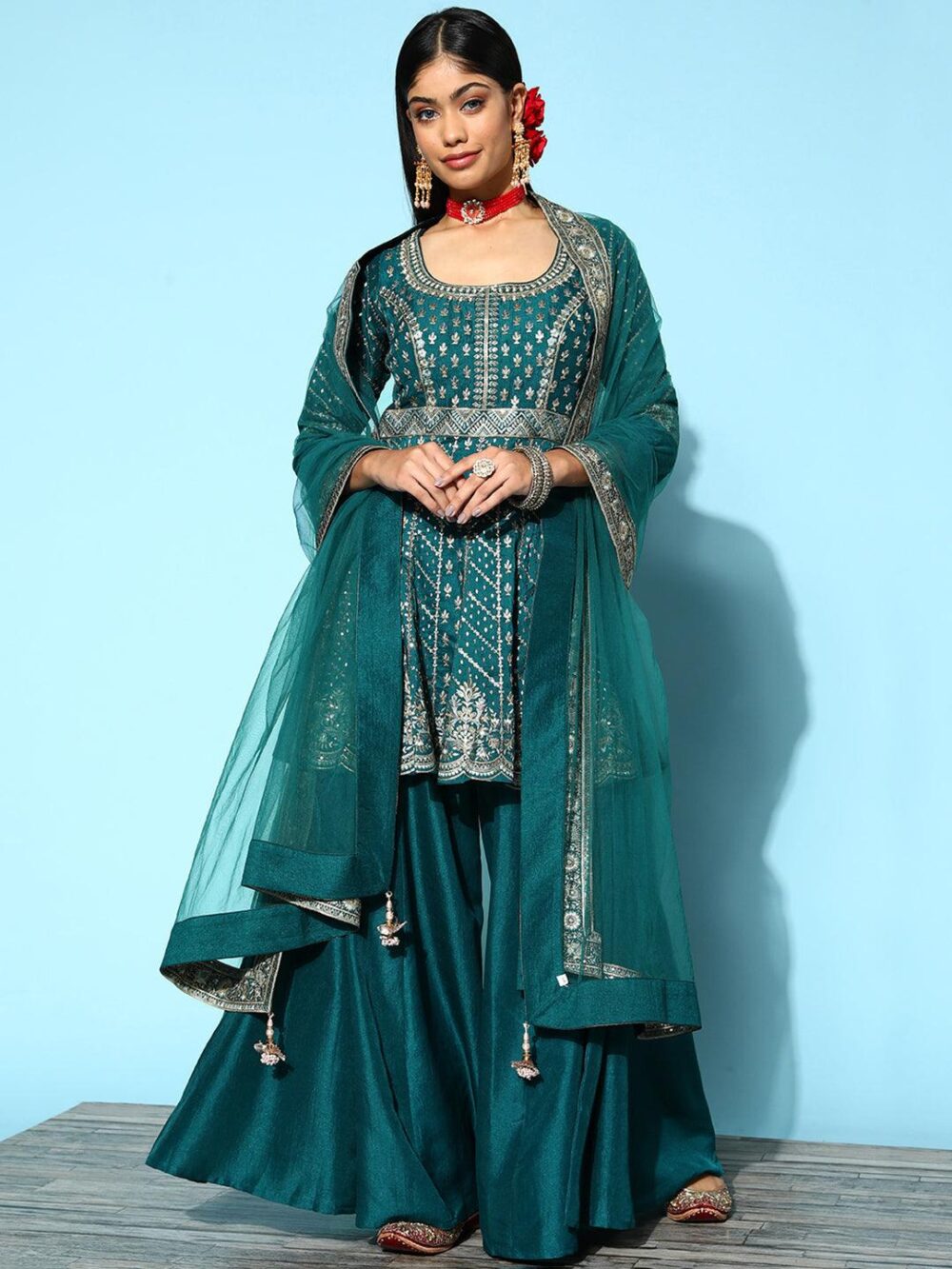 Hand Embroidery Designer Suit 2 Piece