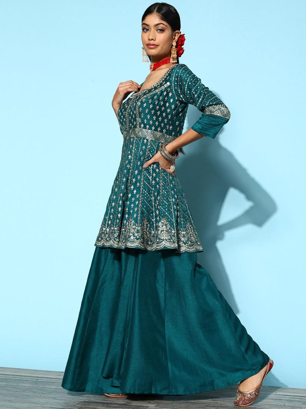 Hand Embroidery Designer Suit 2 Piece - Image 4
