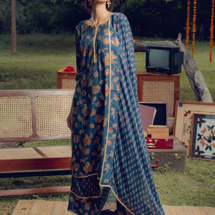 Women's Designer Suit Blue Colour