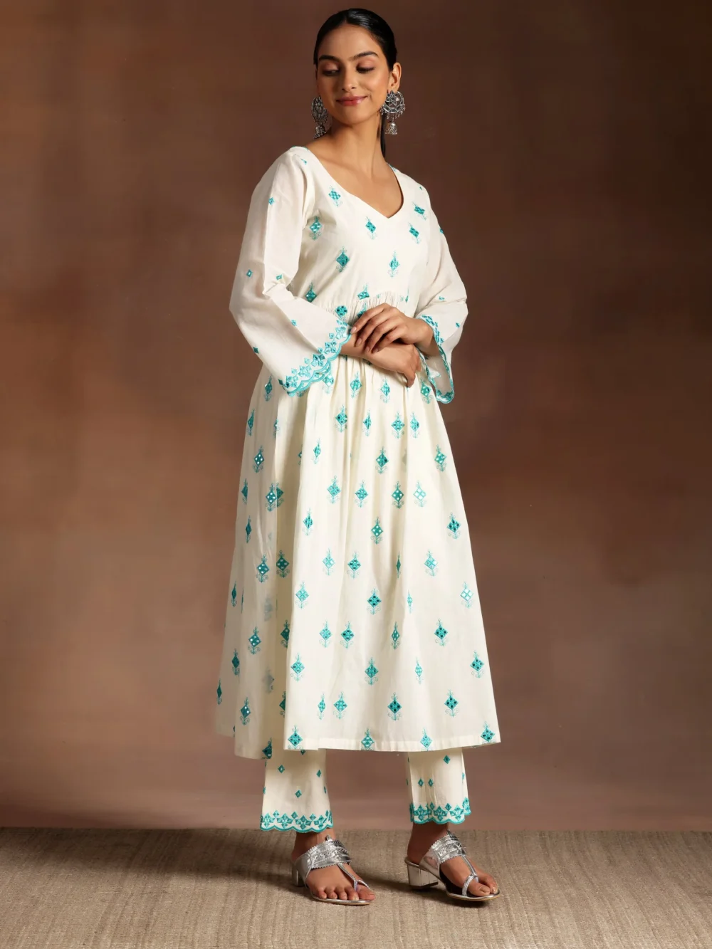 Women's Designer Suit White Colour - Image 2