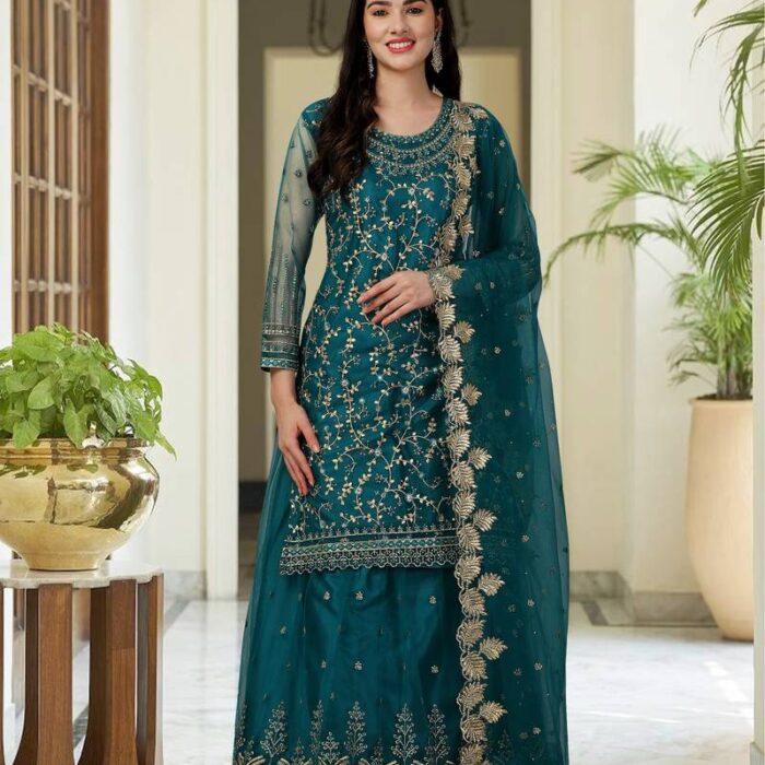 Women's Green Designer Clothing Suit
