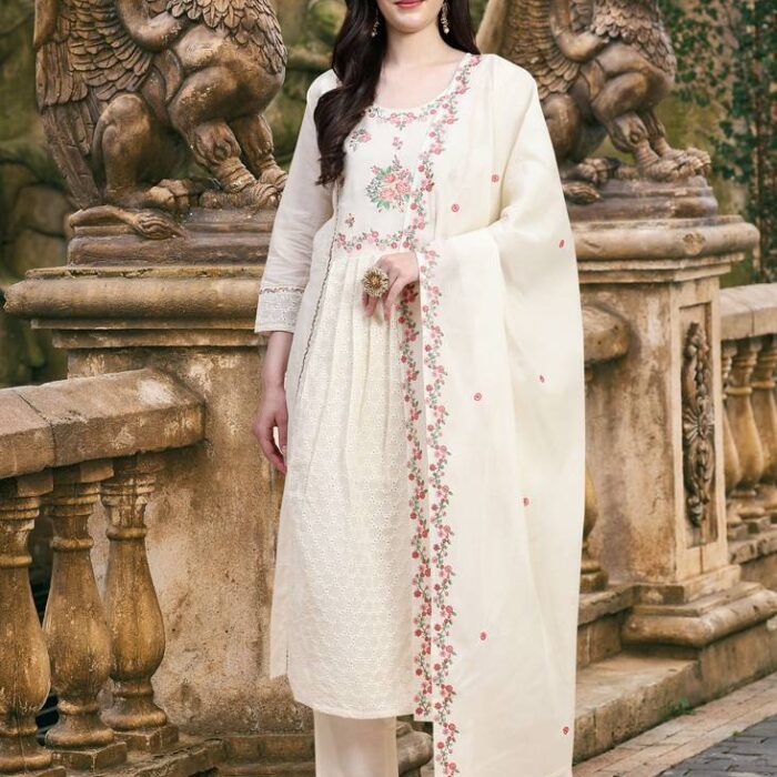 Women's White Designer Clothing Suit