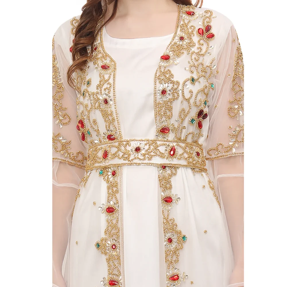 Women's Designer Dress Hand Embroidered - Image 3