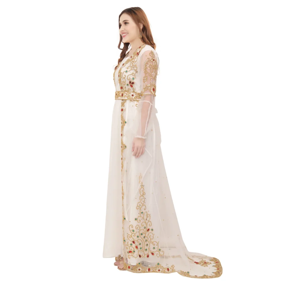 Women's Designer Dress Hand Embroidered - Image 4