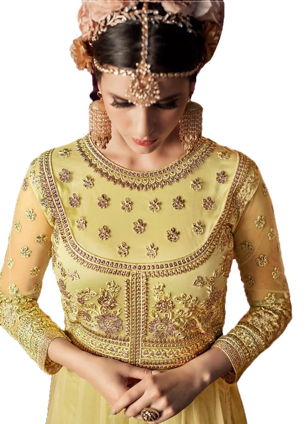 Women's Designer Suit With Hand Embroidery - Image 4