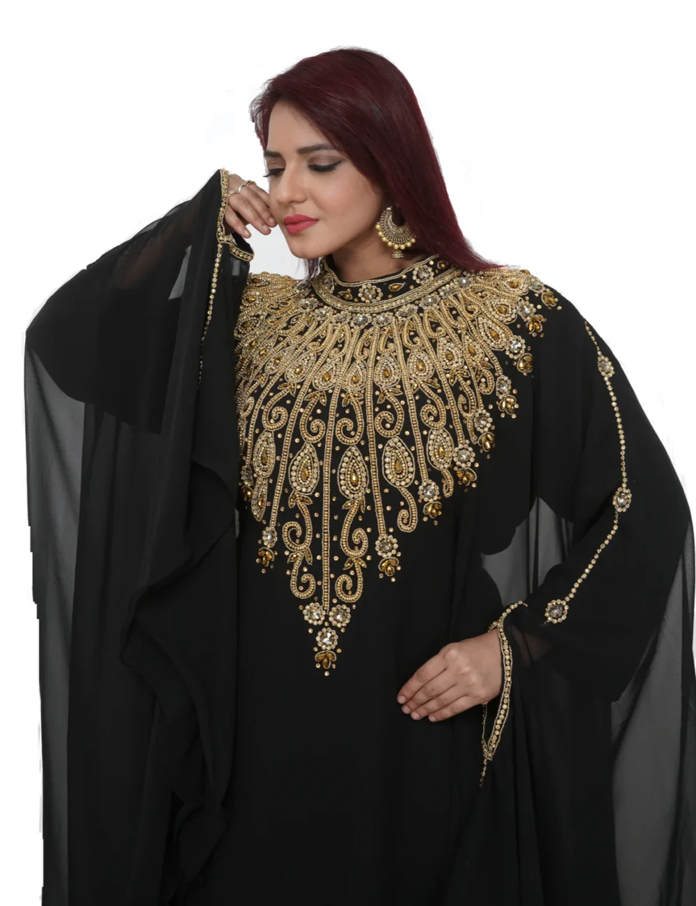Women's Hand Crafted Embroidery Designer Suit - Image 3