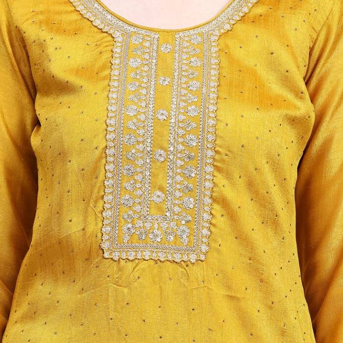 Women's Designer Suit Yellow Colour